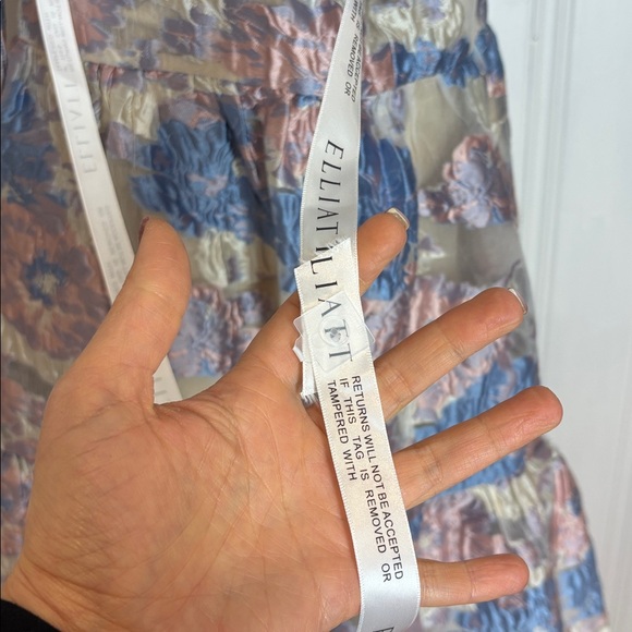 🌸 NWT Eliatt Floral Jacquard Babydoll Dress – XL 🌸 - Picture 7 of 14